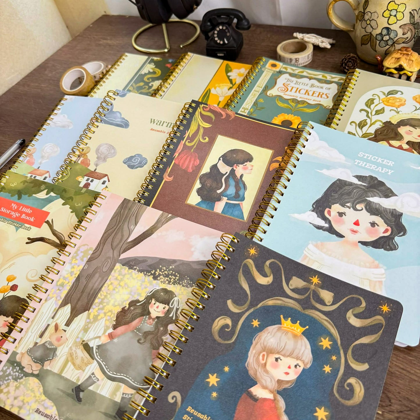 SB007 Little Storage Book, Reusable Book, Sticker Release Paper Book | Paperaicashop