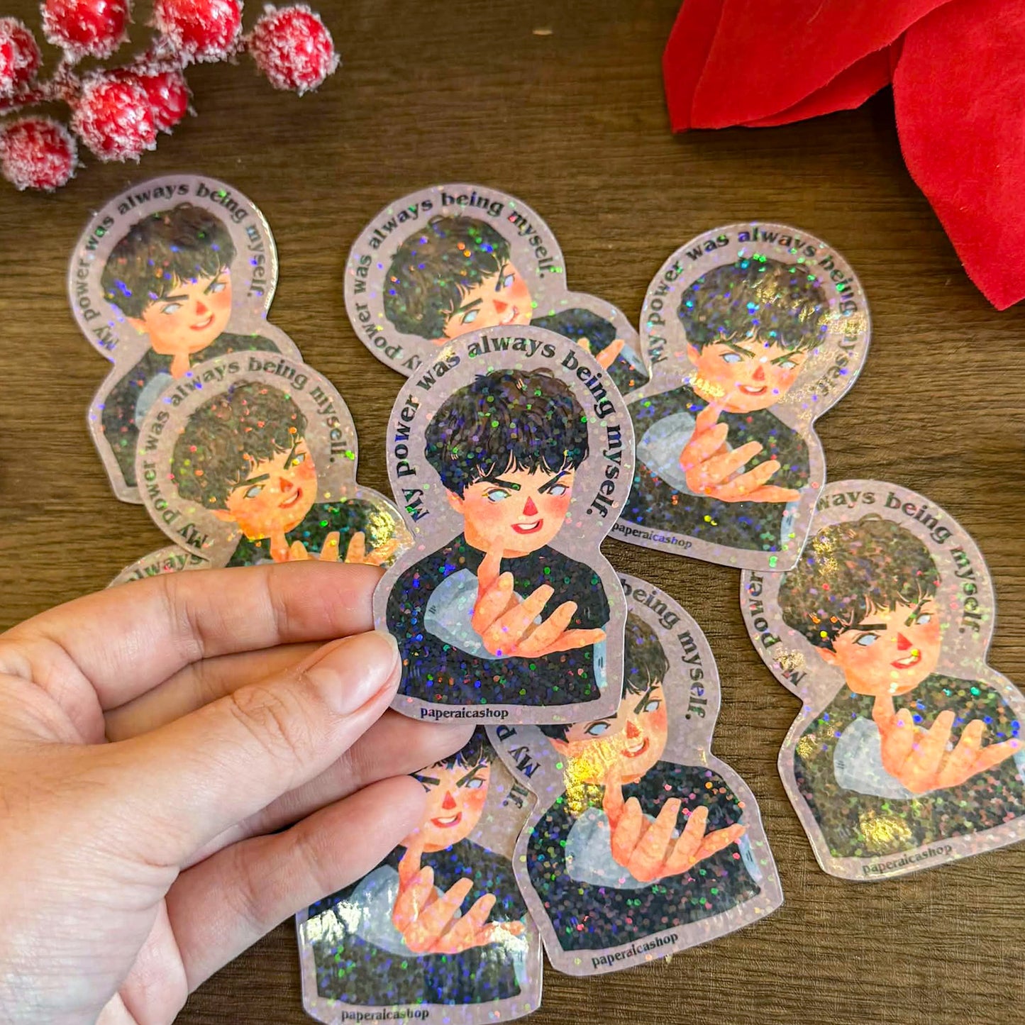 Being Myself, Waterproof Vinyl Stickers, Vinyl Stickers | FVS053 | Paperaicashop