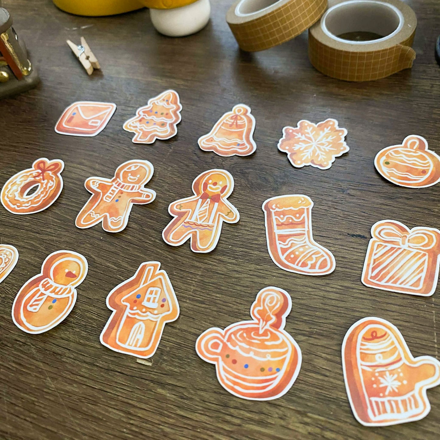 Gingerbread Holiday Sticker Pack SP017