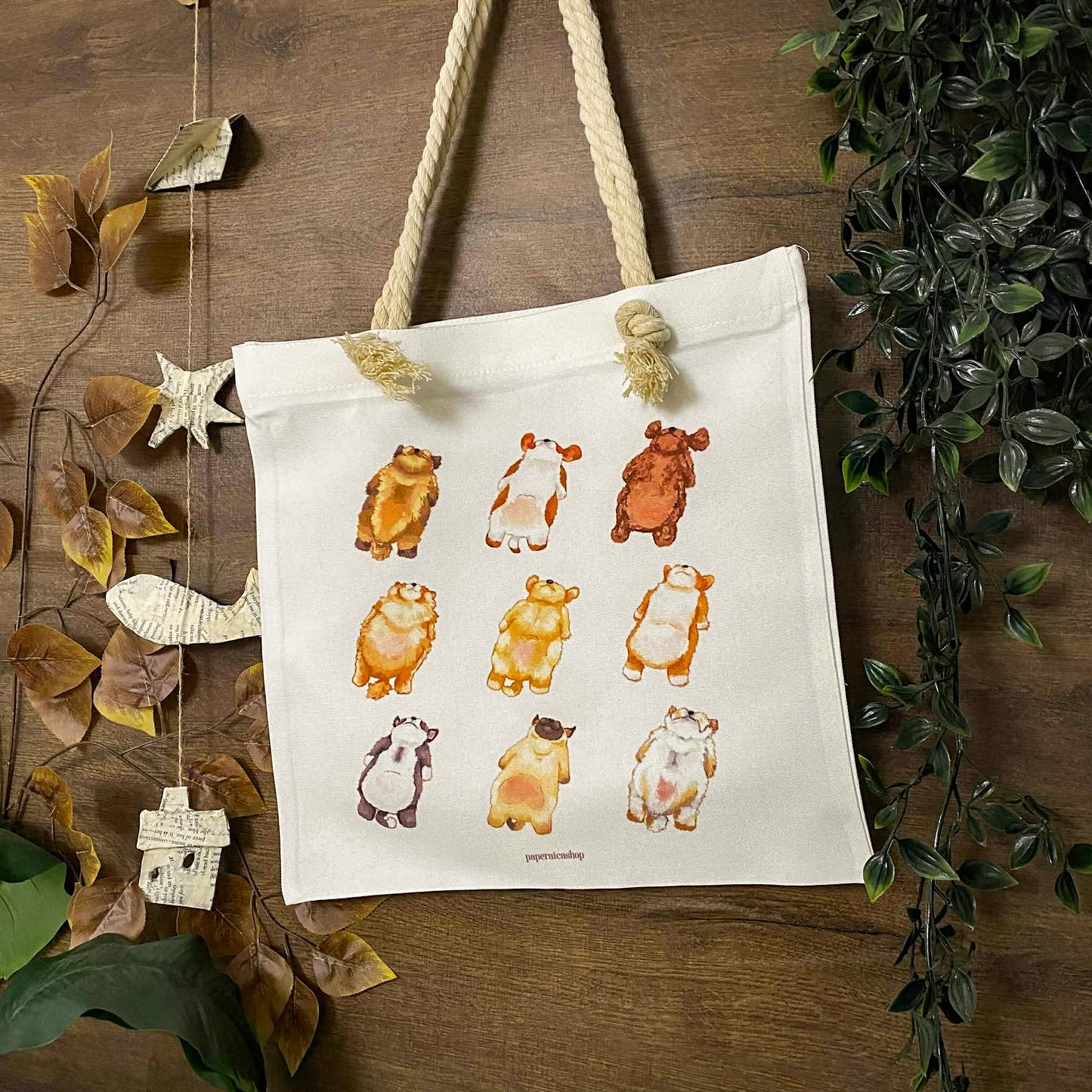 Lazy Pups Dogs Deco Tote Bag DTA004