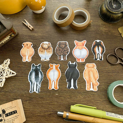 Cute Dog Butts Stickers SP008
