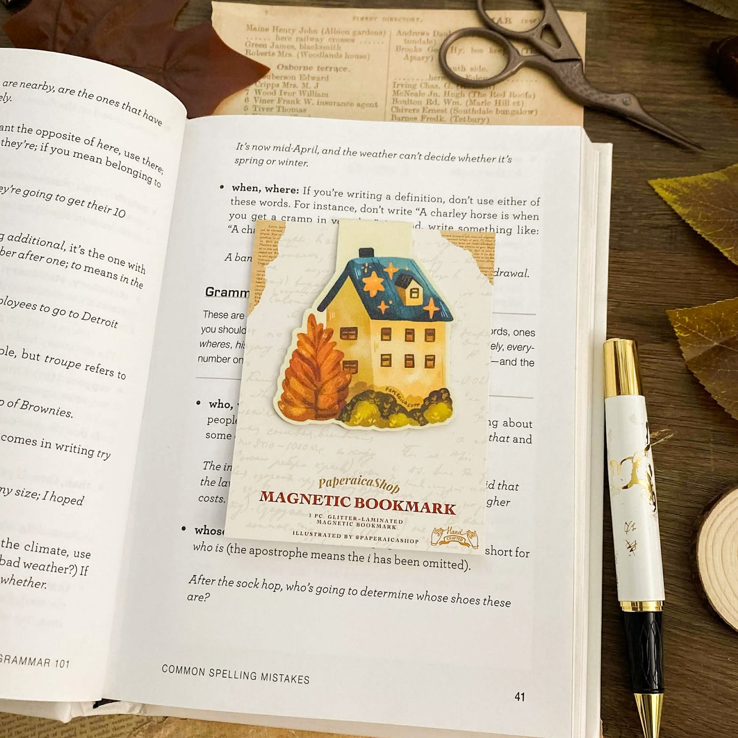 Golden Hour Magnetic Bookmark MB022