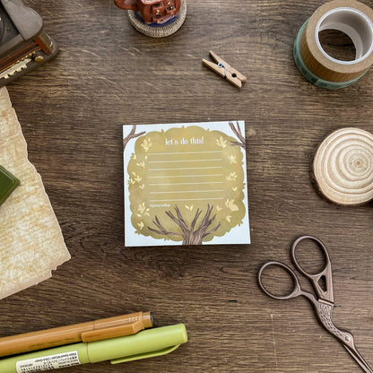 Let's Do This Notepad 40 Leaves Notepad, Notes Memopad NP008