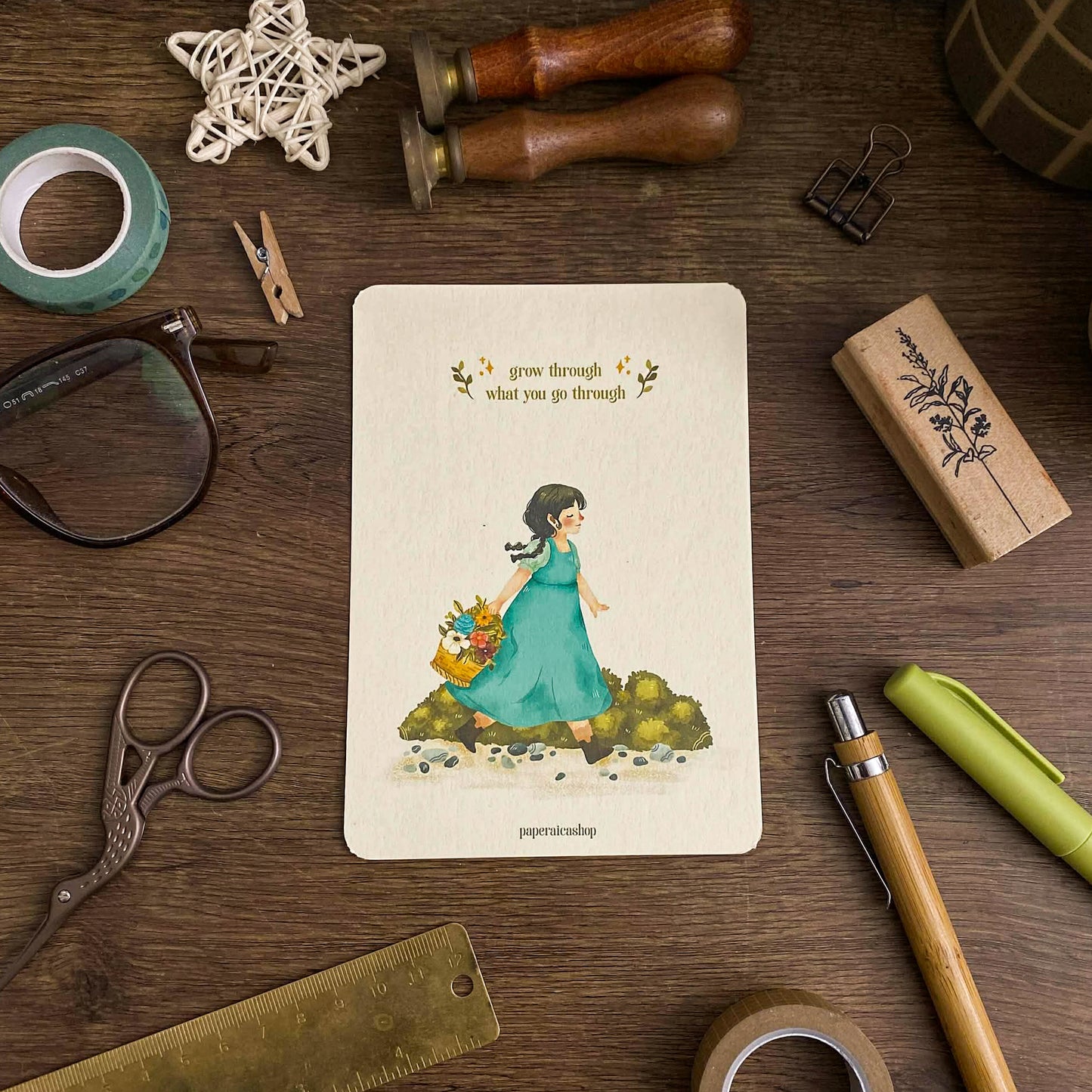 Go Through And Through Daily Aesthetic Postcards 4x6 Art print PC005