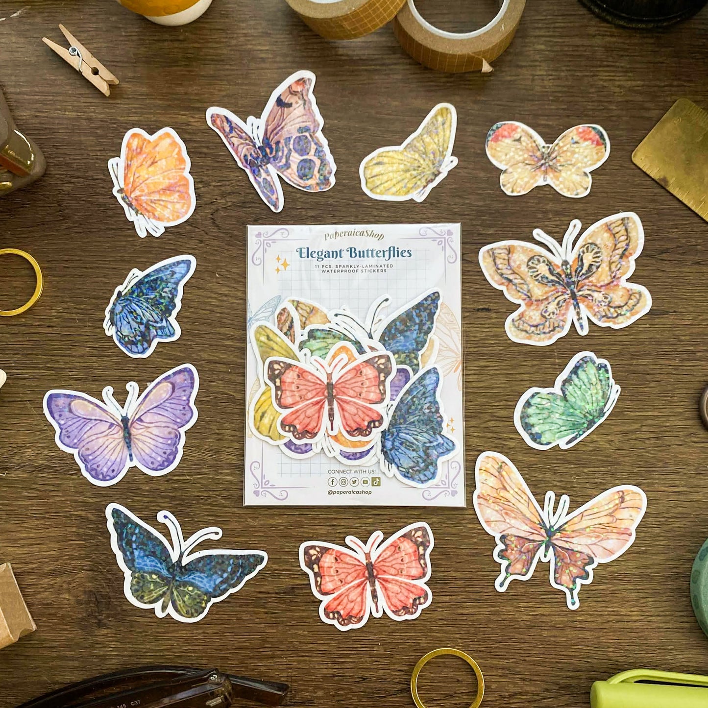 Elegant Butterfly Sticker Pack SP020