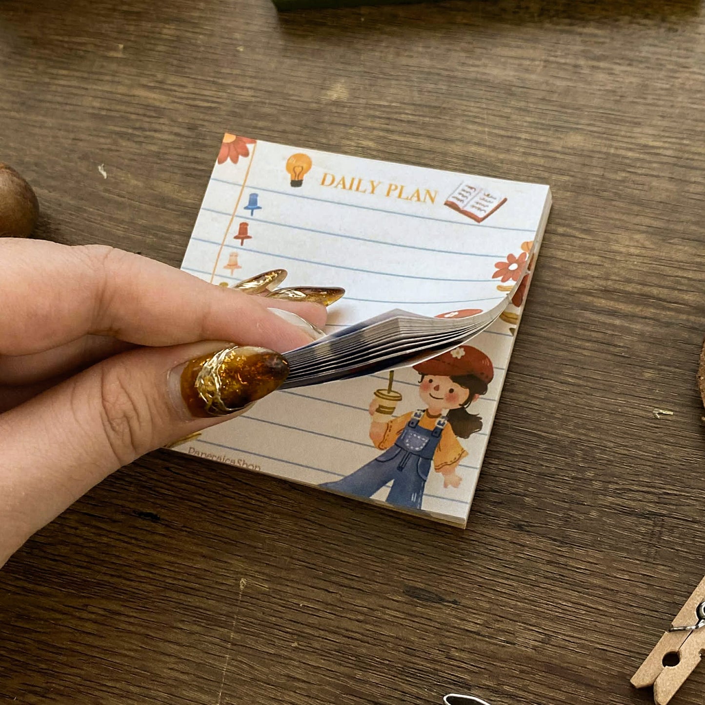 Cute Daily Plan Notepad 40 Leaves Notepad, Notes Memopad NP007