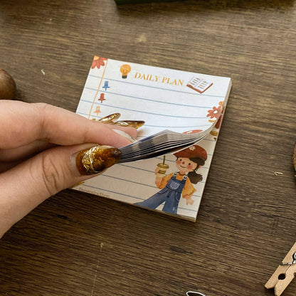 Cute Daily Plan Notepad 40 Leaves Notepad, Notes Memopad NP007