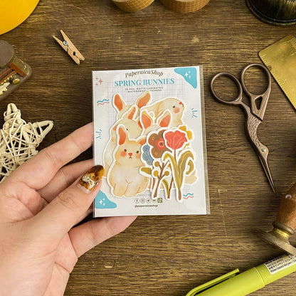Cute Spring Bunnies Sticker Pack SP011