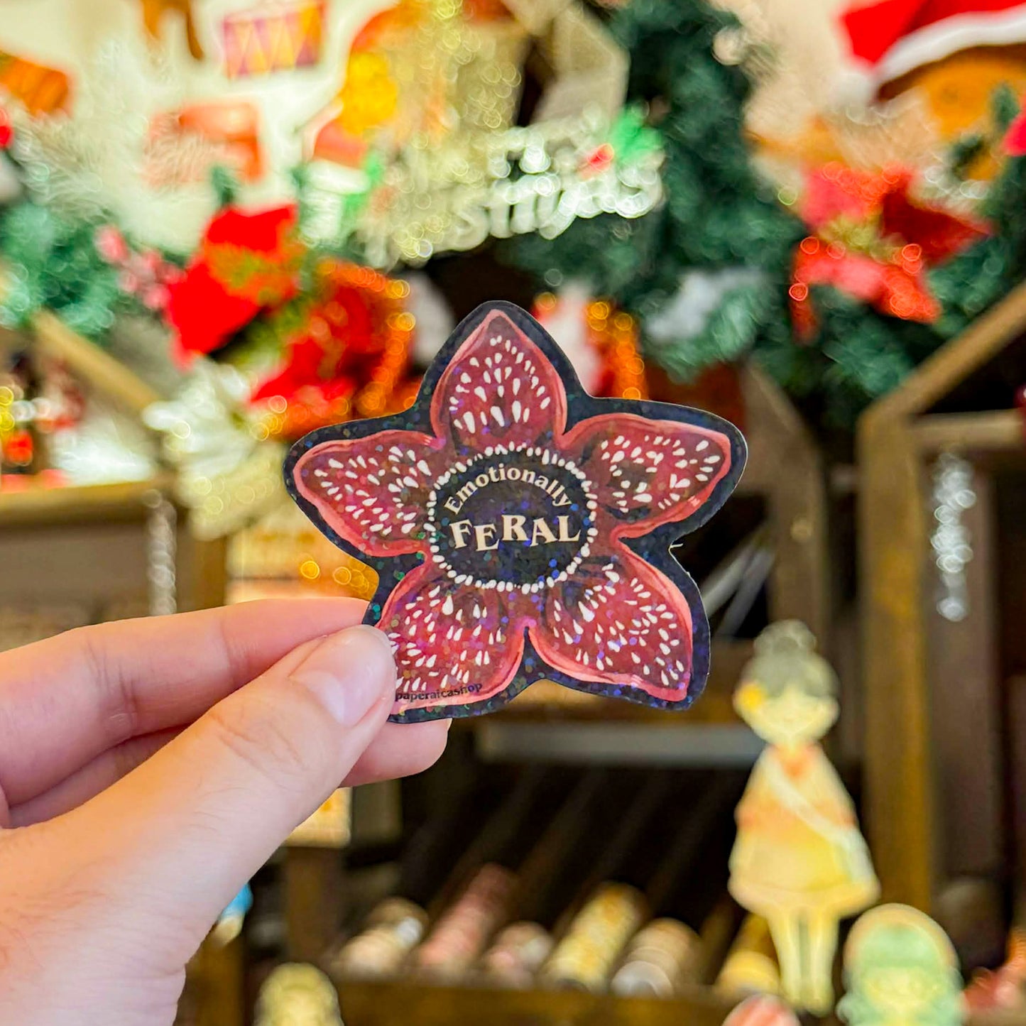 Emotionally Feral, Waterproof Vinyl Stickers, Vinyl Stickers | FVS051 | Paperaicashop