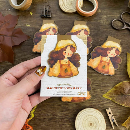 Autumn Girlie Magnetic Bookmark MB023