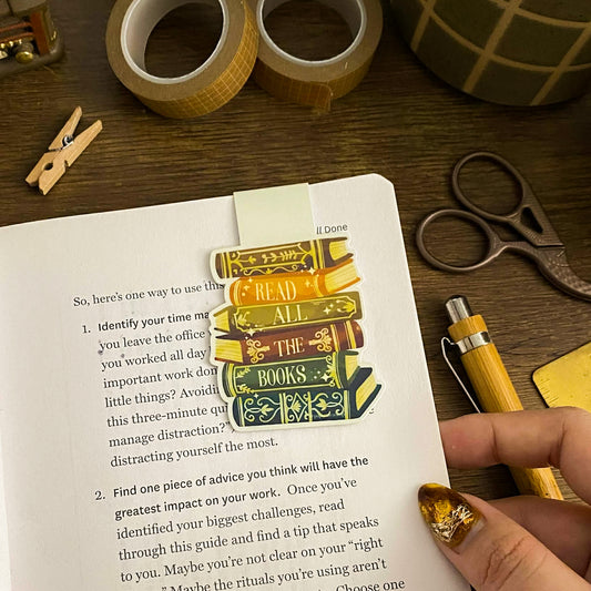 Read All The Books Magnetic Bookmark MB003