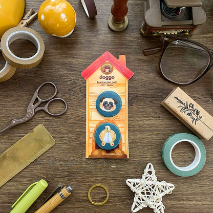 Doggo Button Pins Pair BP001