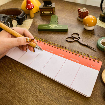 Cozy Cat Desk Weekly Schedule Book, Cozy Desk Weekly Schedule Book DW004