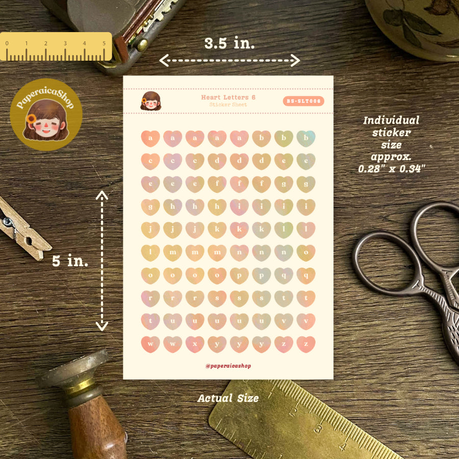 BSLT, Shape Stickers, Functional Stickers, Small Stickers | BSSLT | PaperaicaShop
