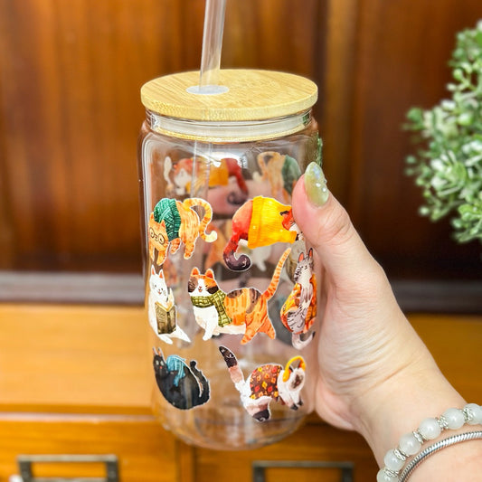 Cozy Cats Glassy Cups GSC011 | Paperaicashop