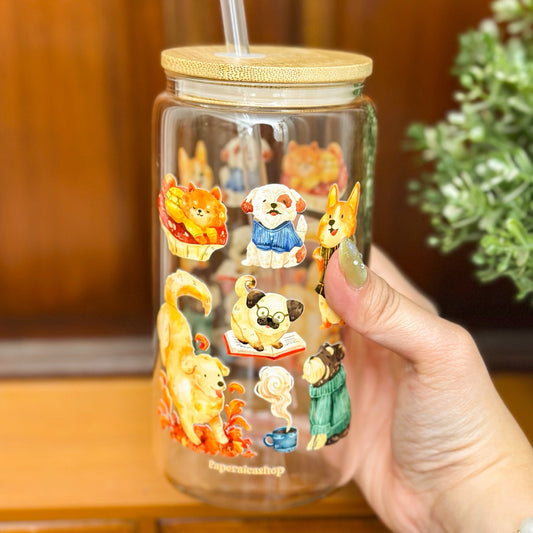 Chill Doggos Glassy Cups GSC012 | Paperaicashop