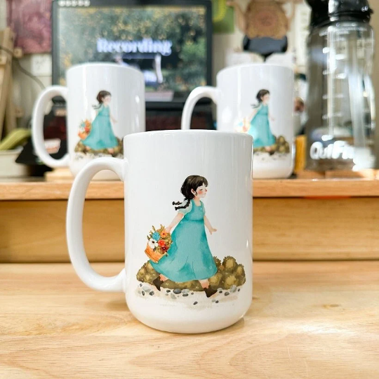 Cute Spring Girl Massy Mug MM004