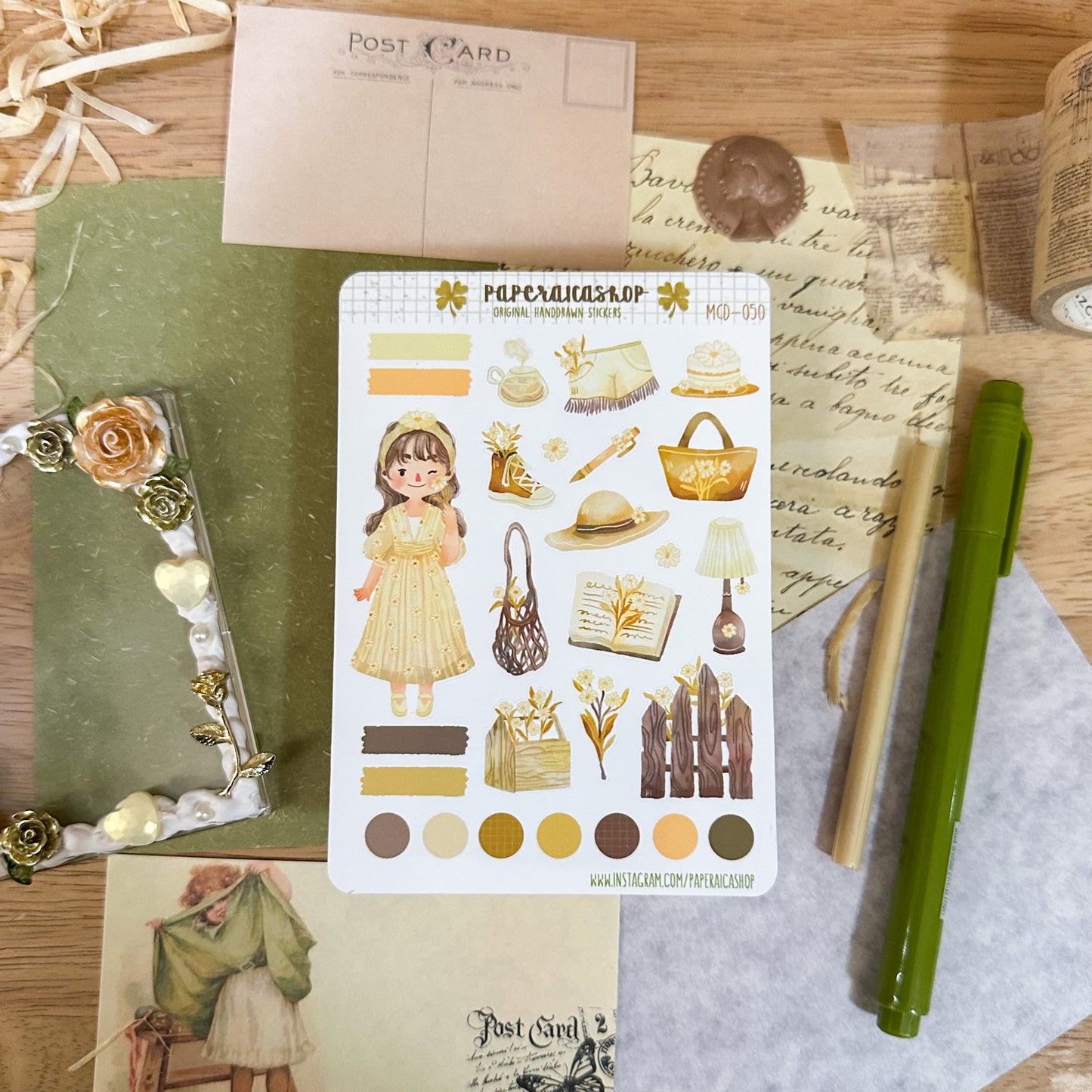 Daisycore Maica Decorative Sticker Sheet MCD050