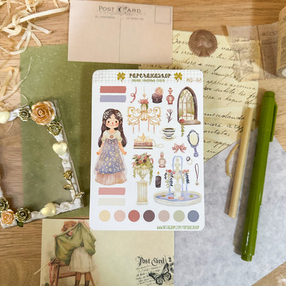 Cute Princesscore Maica Decorative Sticker Sheet MCD049