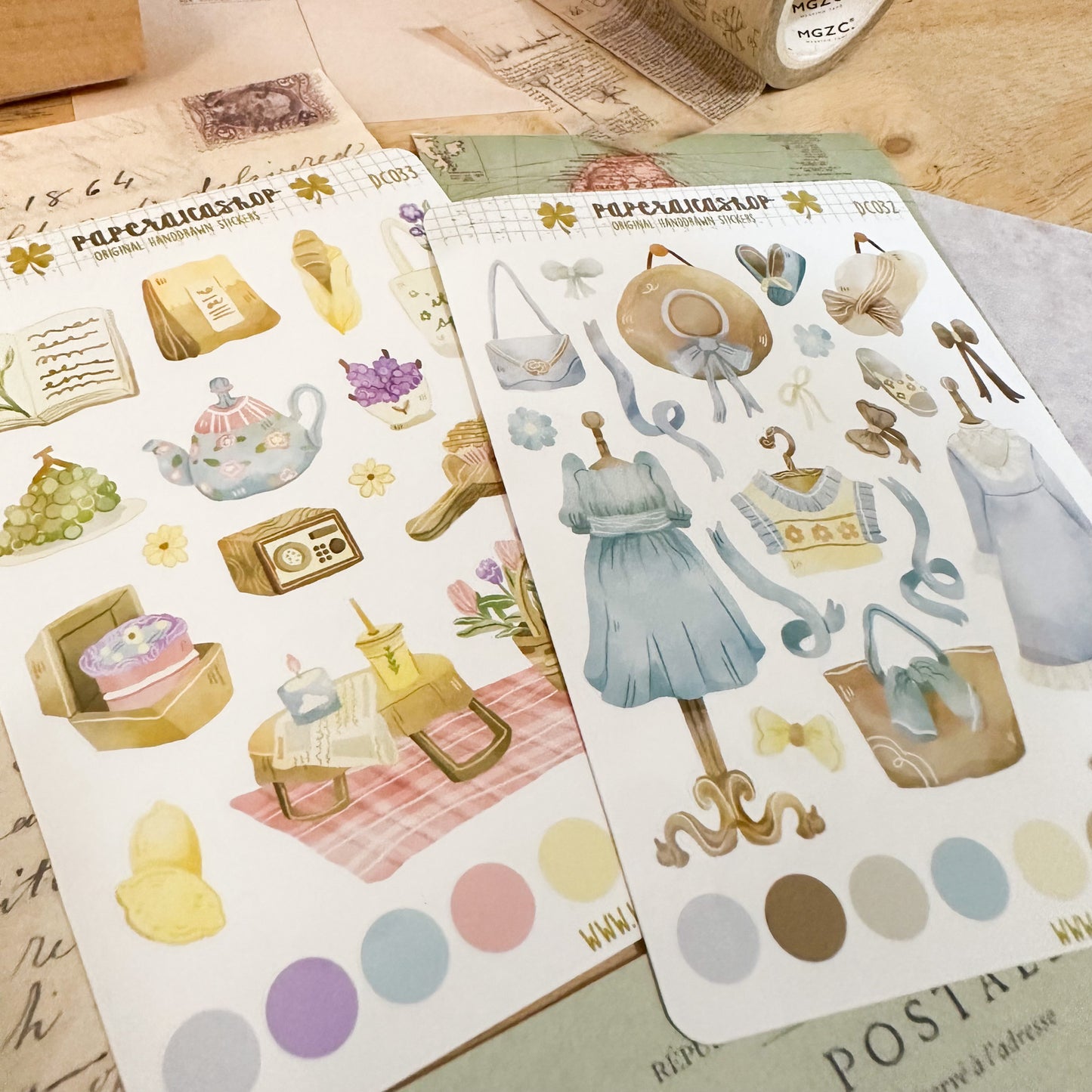 Dolly Spring Decorative Sticker Sheet DCD032