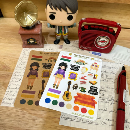 FRIENDS Girl Maica Decorative Sticker Sheet MCF004