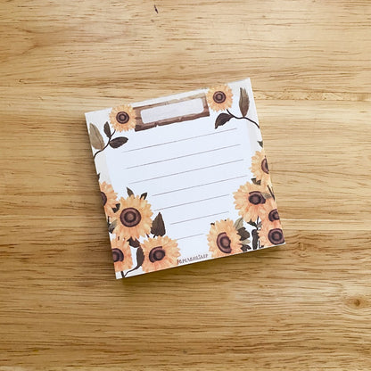 Cute Sunflower Notepad, 40 Leaves Notepad, Notes Memopad NP001