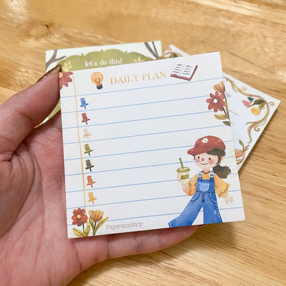 Cute Daily Plan Notepad 40 Leaves Notepad, Notes Memopad NP007