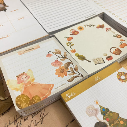 Delicate Days Notepad 40 Leaves Notepad, Notes Memopad NP011