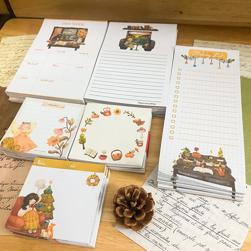 This Cozy Week 4 x 6 Memopad, Planner Pad PP002