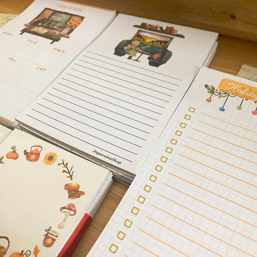 This Cozy Week 4 x 6 Memopad, Planner Pad PP002