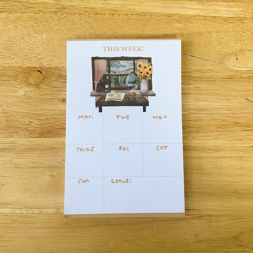 This Cozy Week 4 x 6 Memopad, Planner Pad PP002