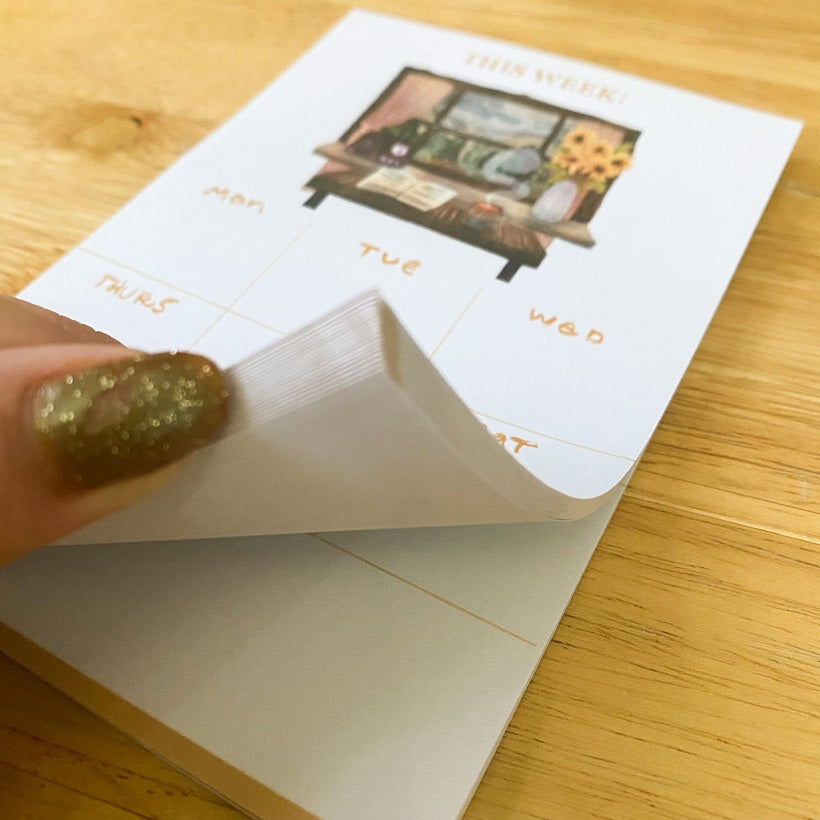 This Cozy Week 4 x 6 Memopad, Planner Pad PP002